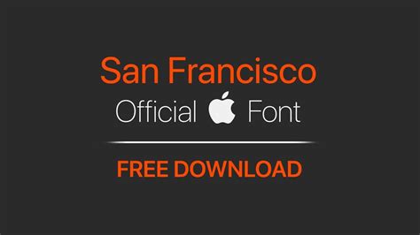 San Francisco Font (Apple Font) - Free Download - YouTube