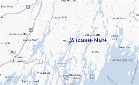 Wiscasset, Maine Tide Station Location Guide