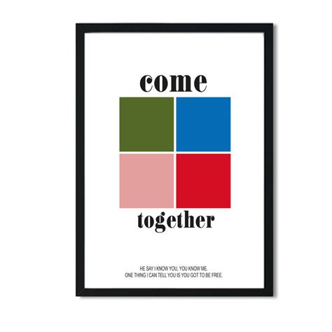 Come Together Giclée Retro Art Print By Fanclub Clothing