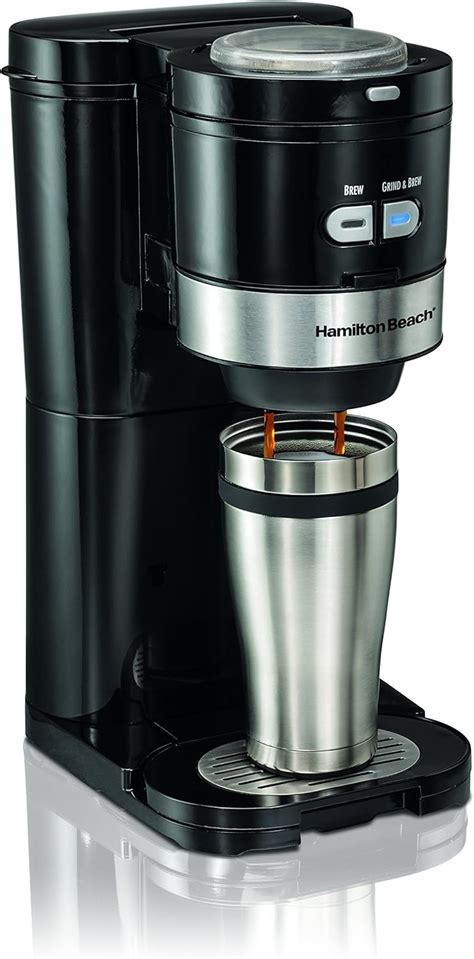 Amazon.com: Hamilton Beach Coffee Maker, Grind and Brew Single Serve, Black (49989): Kitchen ...