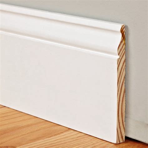 9/16" x 5-1/4" x 8' PFJ Primed Colonial Baseboard | Lumber Liquidators ...