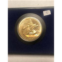 1976 Declaration of Independence Coin Medal in Original Box MS High Grade