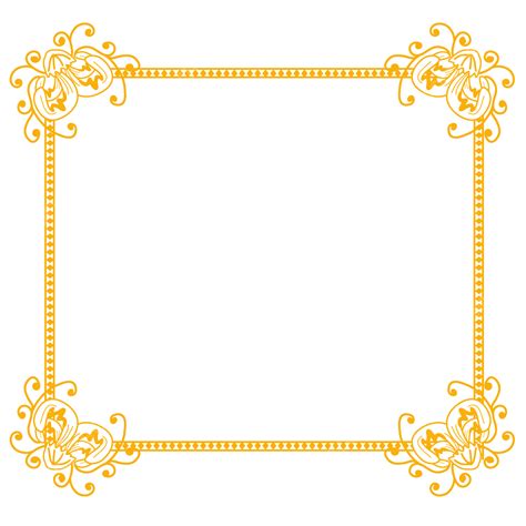 Yellow Flower Frame Vector Hd PNG Images, Yellow Flower Frame, Flower Clipart, Frame Clipart ...