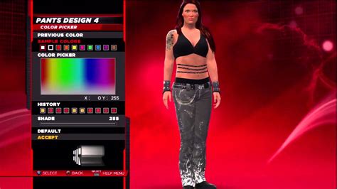 WWE 2K14 Superstar Threads Lita Wrestlemania 22 2006 Attire - YouTube