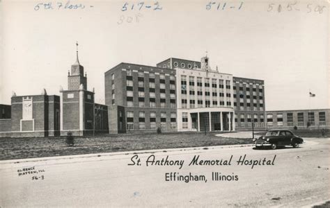 St. Anthony Memorial Hospital Effingham, IL Postcard