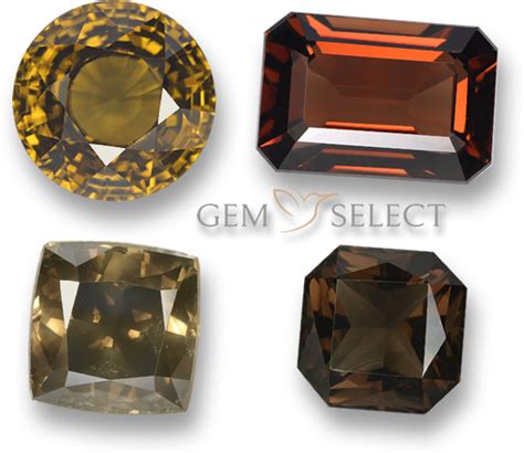 Brown Gemstone Info: List of Brown Precious Gems for Jewelry - Gem...