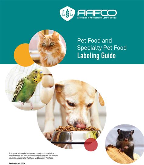 Pet Food Labeling Guide Manual Association of American Feed Control Officials (AAFCO)