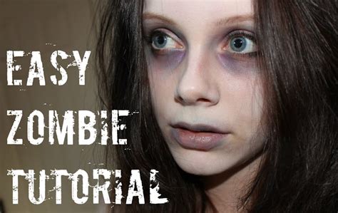 Non-Scary Zombie Halloween Makeup For Kids, So They Don't Terrify Themselves