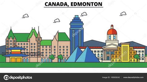 Canada, Edmonton. City skyline: architecture, buildings, streets ...