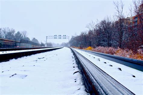 Railway in Winter · Free Stock Photo