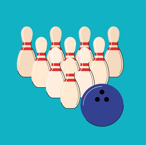 bowling strike isolated vector illustration 18810944 Vector Art at Vecteezy