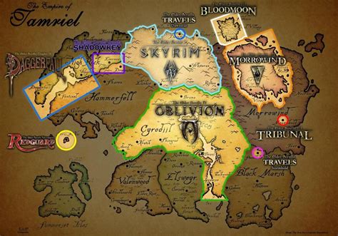 Oblivion Map Vs Skyrim Map - boostersilent