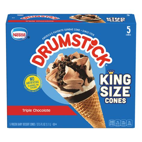 Save on Nestle Drumstick Ice Cream Cones King Size Cones Triple ...