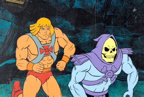 He-Man and Skeletor animation cel from “The Problem With P… | Flickr