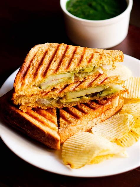 Indian Grilled Sandwich Recipe (With Veggies) » Dassana's Veg Recipes