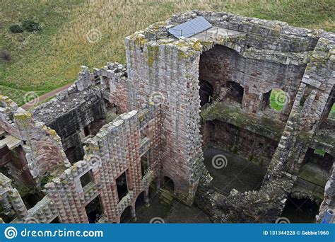 Crichton Castle a Ruinous 14th Century Fortress Stock Photo - Image of ...