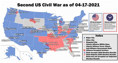 The Second US Civil War April 17 2021 : r/imaginarymaps