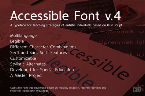 Accessible Font Version 4 in 2020 | Effective teaching, Lettering design, Typeface design