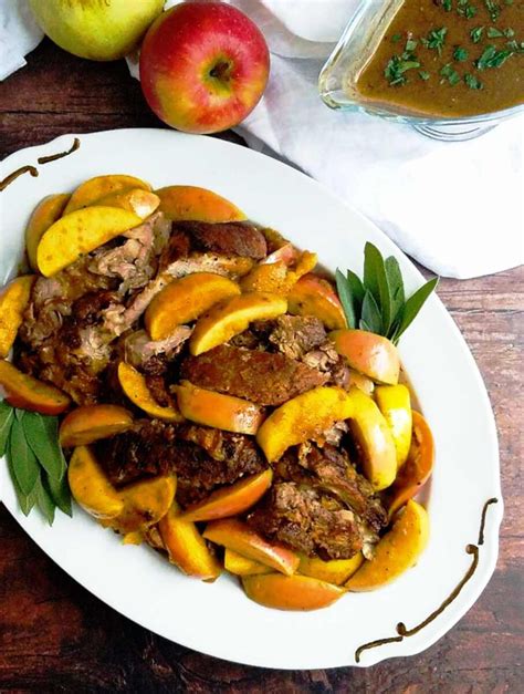 Braised Pork Shoulder with Apples - Peel with Zeal