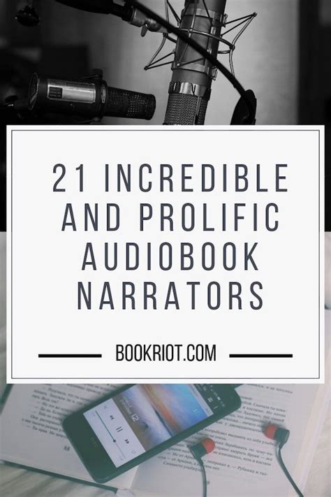 21 Incredible (and Prolific) Audiobook Narrators | Book Riot | Audio books, Audio books for kids ...