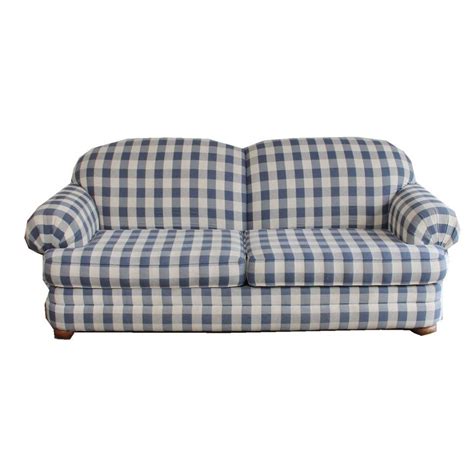 Broyhill Blue Plaid Sofa - Sofa Design Ideas