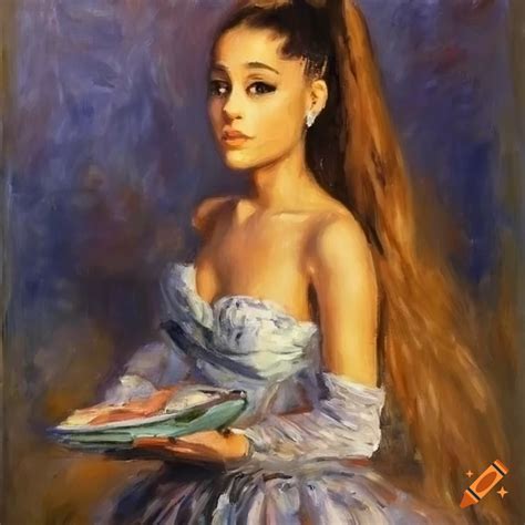 Portrait of ariana grande by claude monet