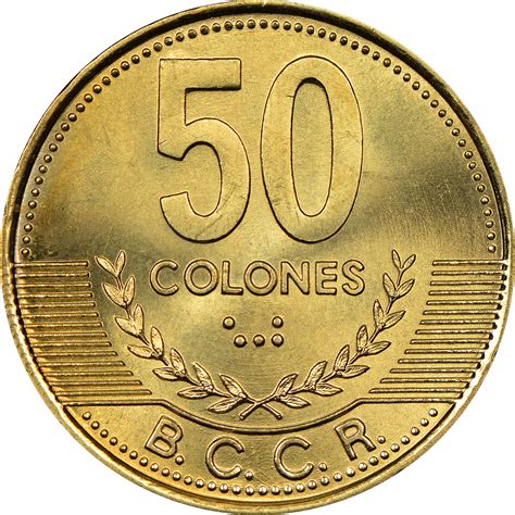 Costa Rica 50 Colones KM 231.1a Prices & Values | NGC