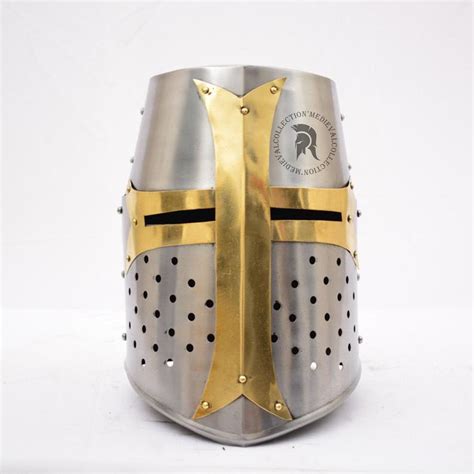 Crusader Helmet, Crusader Knight, Knight Costume, Knights Helmet, Custom Helmets, Unique ...