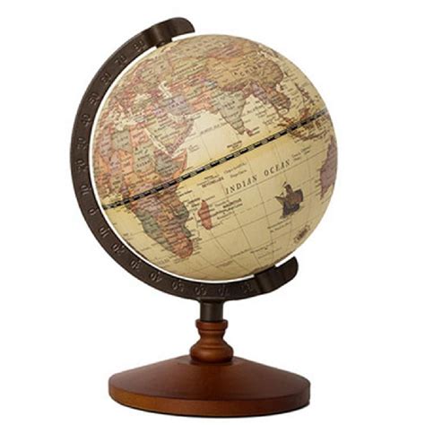 Mini Vintage World Globe Antique Decorative Desktop Globe Rotating ...