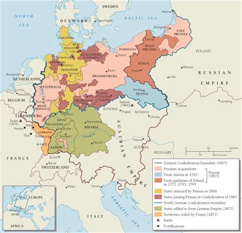 Map of Prussia 1763-1871 : MapPorn | Germany map, Europe map ...