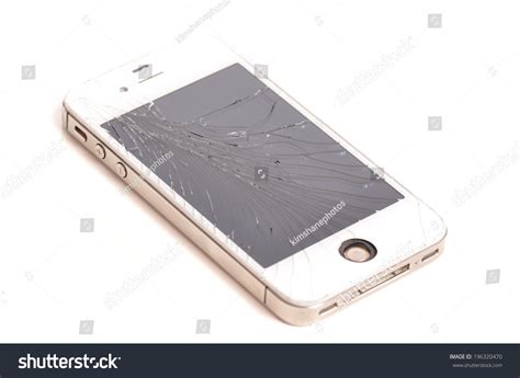 Cracked Phone Screen Stock Photo 196320470 : Shutterstock