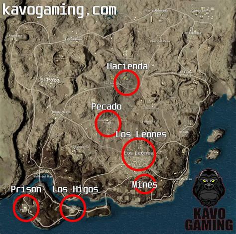 Top Landing Spots in Miramar PUBG - Kavo Gaming