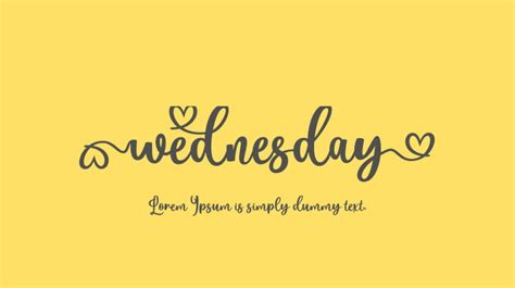 Wednesday Font : Download Free for Desktop & Webfont