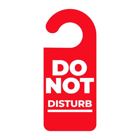 Do Not Disturb Label on Transparent Background 17177708 PNG