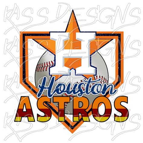 Astros Houston H Space City Baseball Flag Shirt Designs Png | Etsy New Zealand