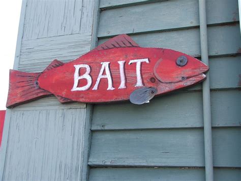 Fish Bait Sign in 2021 | Fishing bait, Bait, Vintage signs