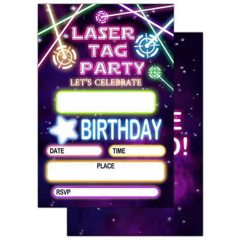 Laser Tag Party Invitation DIGITAL Printable Instant Download | ubicaciondepersonas.cdmx.gob.mx