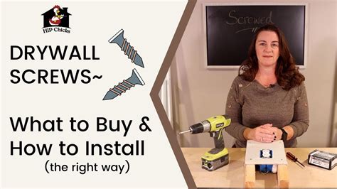 Drywall basics - How To install SCREWS - YouTube