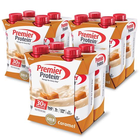 Premier Protein Shake, Caramel, 30g Protein, 11 Fl Oz, 12 Ct - Walmart.com