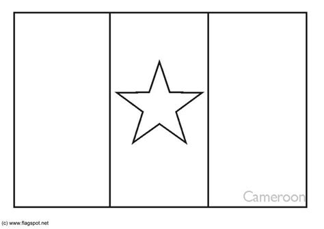 Coloring Page flag Cameroon - Free printables - Img 6197