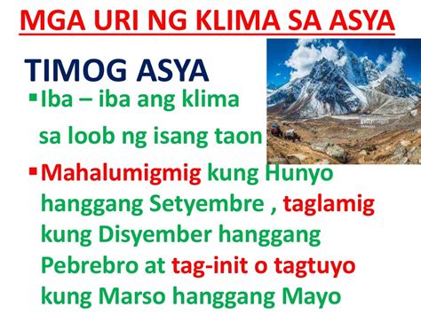 Ang mga klima ng asya