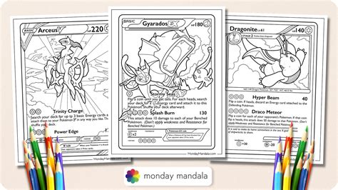 20 Pokemon Card Coloring Pages (Free PDF Printables)