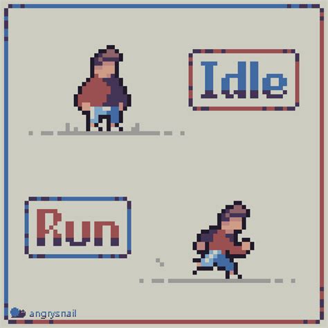 an old school computer game with the words idle and run