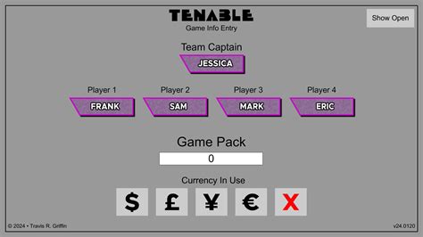 Tenable Game Show Software - Etsy