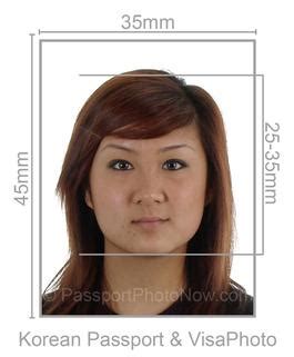 Korean Passport Photo Size