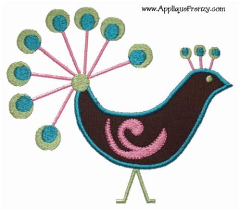 Peacock Applique Design