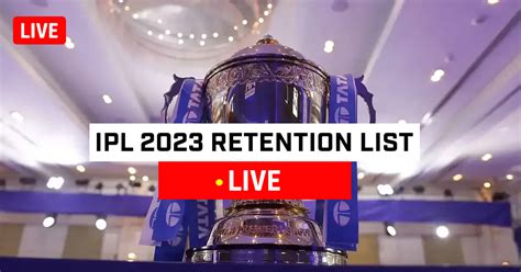 IPL 2023 Retention-Release Players List | IPL 2023 Mini Auction News ...