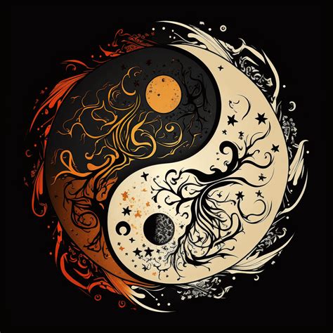 Sun And Moon Yin Yang Tattoo