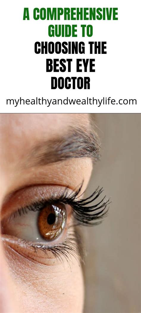 A Comprehensive Guide to Choosing the Best Eye Doctor - My Healthy and Wealthy Life