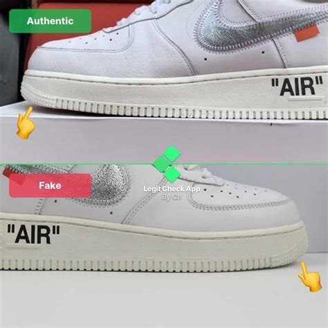 Nike X Off-White Air Force 1 White ComplexCon Real Vs Fake Guide - Legit Check By Ch